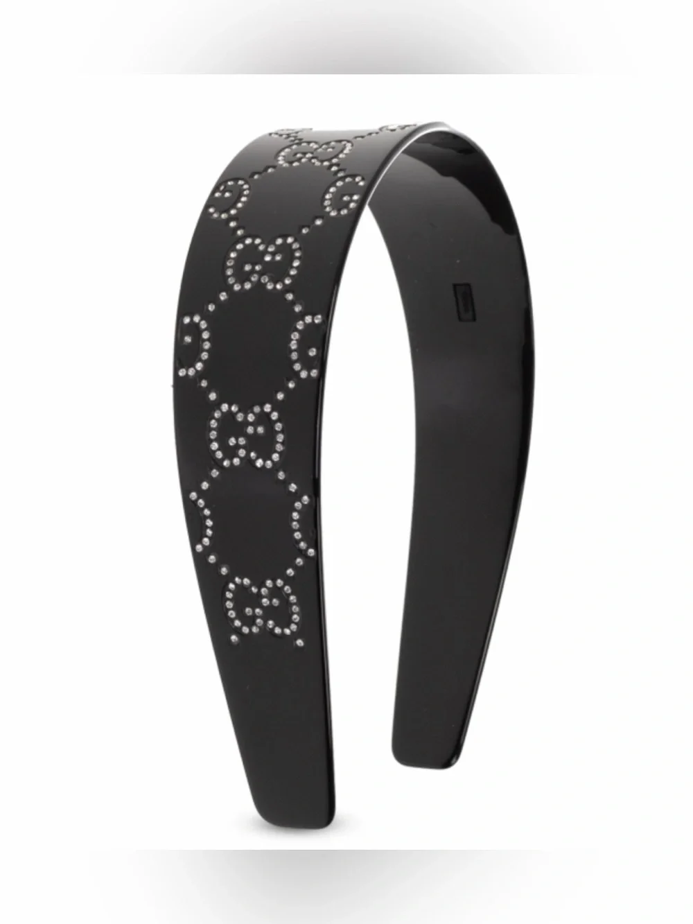 GUCCI GG logo crystal headband